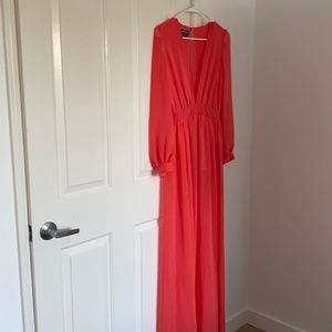 Gorgeous maxi dress with romper inside